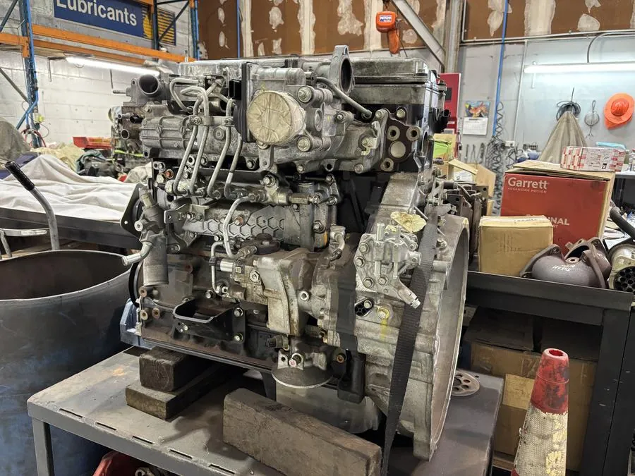 Diesel engine overhaul at TDM workshop